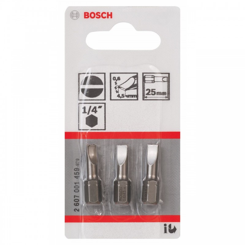 Biti de insurubare drepti SL XH 0,6x4,5 mm Bosch 2607001459