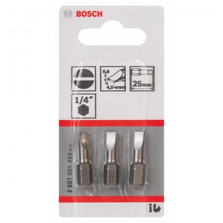 Biti de insurubare drepti SL XH 0,6x4,5 mm Bosch 2607001459