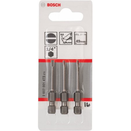 Biti de insurubare drepti SL XH 0,5x3,0 mm Bosch 2607001473