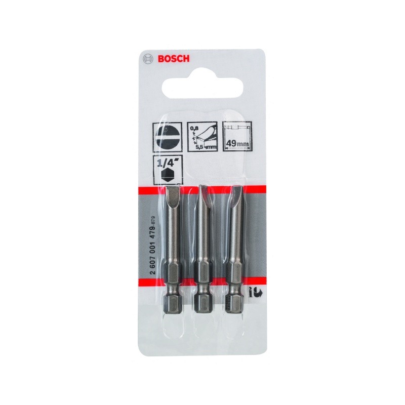 Biti de insurubare drepti SL XH 0,8x5,5 mm Bosch 2607001479