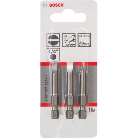 Biti de insurubare drepti SL XH 1,0x5,5 mm Bosch 2607001481
