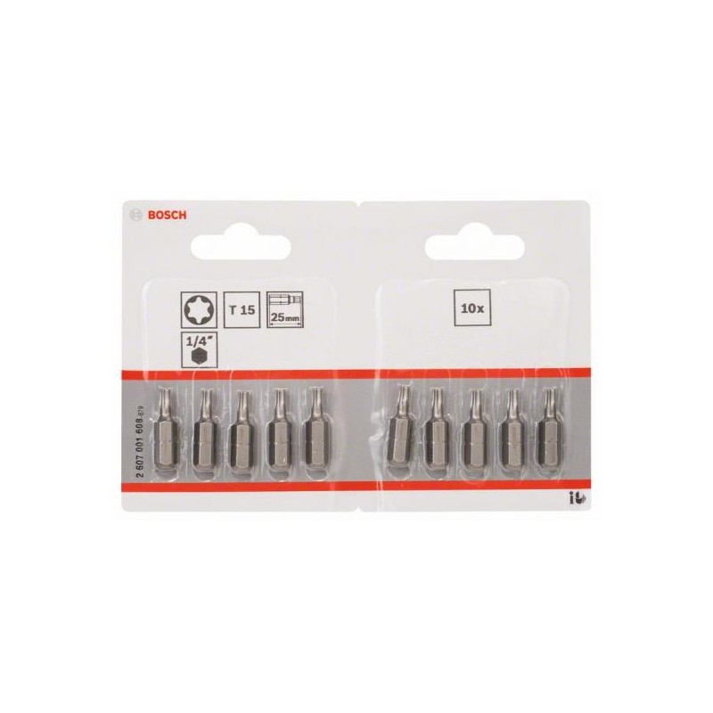 Biti de insurubare T15 XH lungime 25 mm Bosch 2607001608