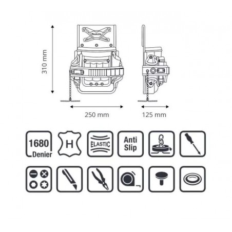 Suport curea pentru electricieni Makita