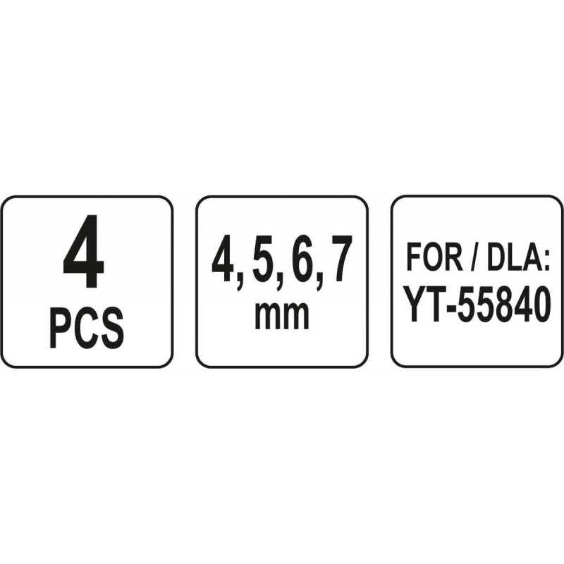 Set patru duze ceramice pentru cuva de sablat Yato