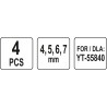 Set patru duze ceramice pentru cuva de sablat Yato