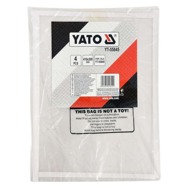 Set patru folii de protectie pentru cuva de sablat Yato