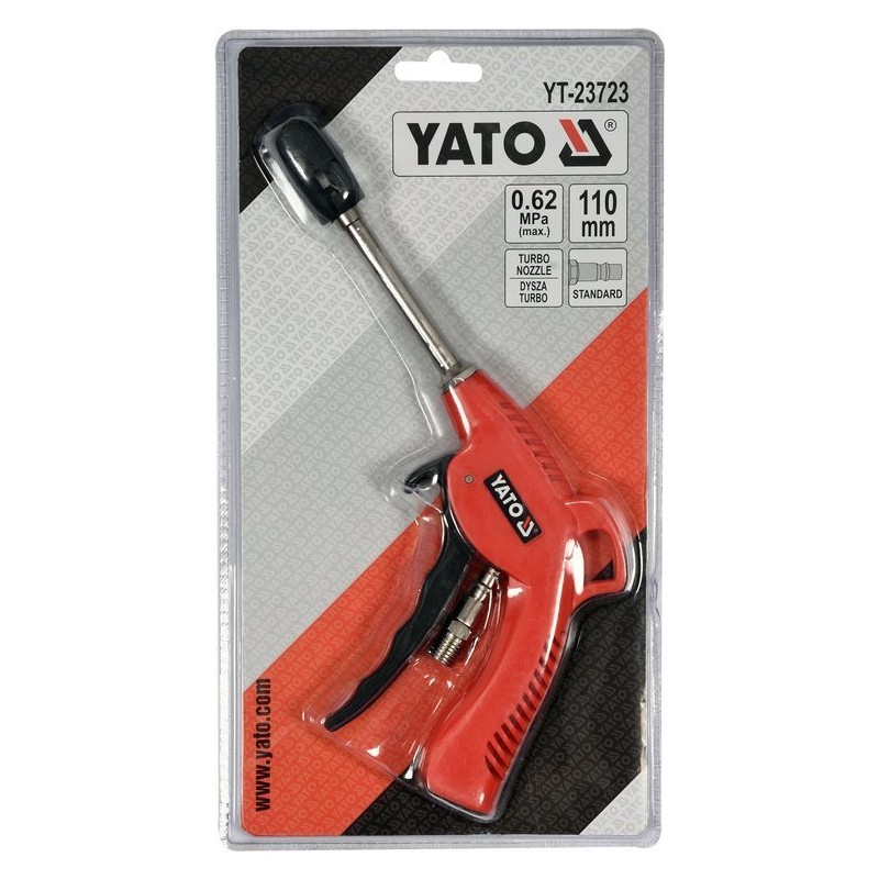 Pistol de suflat aer cu tija lunga si duza turbo Yato YT-23723