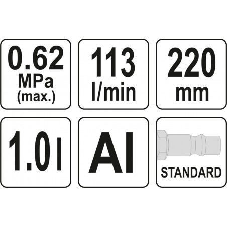 Pistol pneumatic pentru spuma de 1L Yato
