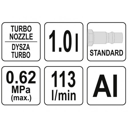 Pistol de suflat spuma activa capacitate 1L Yato YT-23641