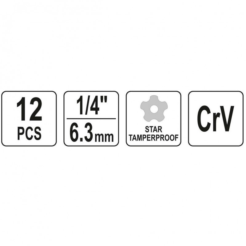 Set de biti si tubulare pentru aer conditionat auto Yato YT-12007