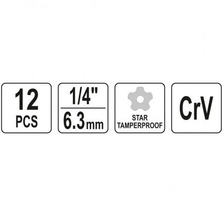 Set de biti si tubulare pentru aer conditionat auto Yato YT-12007