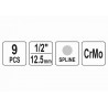 Set noua biti de impact Spline 1/2 Yato YT-10691