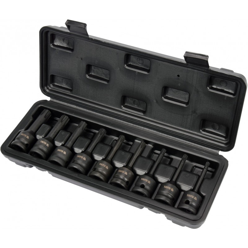 Set de noua biti de impact Ribe 1/2 Yato YT-10681
