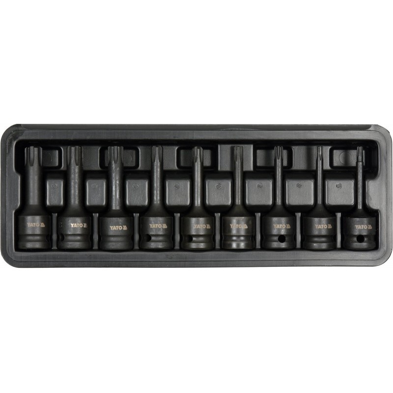 Set de noua biti de impact Ribe 1/2 Yato YT-10681