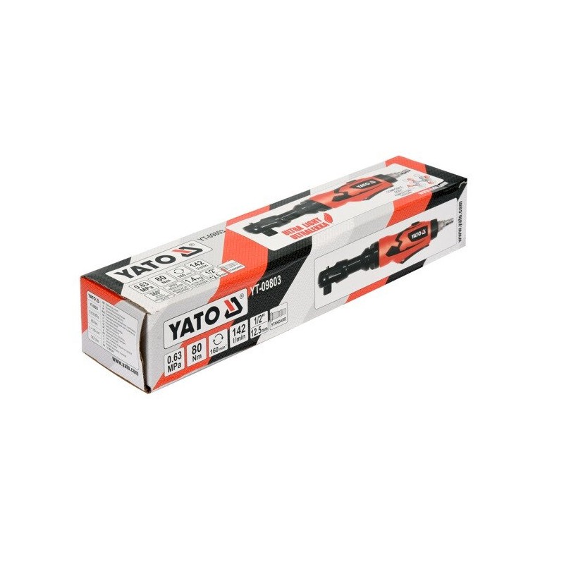 Clichet actionare pneumatica Yato YT-09803 prindere 1/2'' cuplu 80 Nm