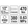 Pistol de impact cu actionare pneumatica Yato YT-09514
