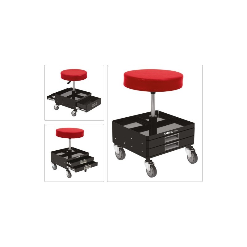 Scaun atelier cu trei sertare incorporate Yato YT-08795