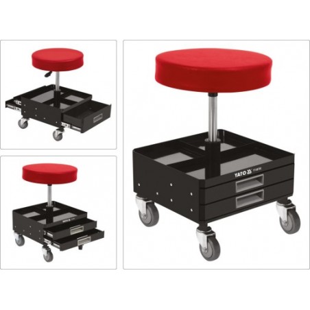 Scaun atelier cu trei sertare incorporate Yato YT-08795