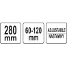 Cheie reglabila pentru filtre de ulei Yato YT-08231