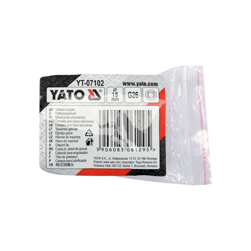 Cupla pentru pistol de gresat Yato YT-07102