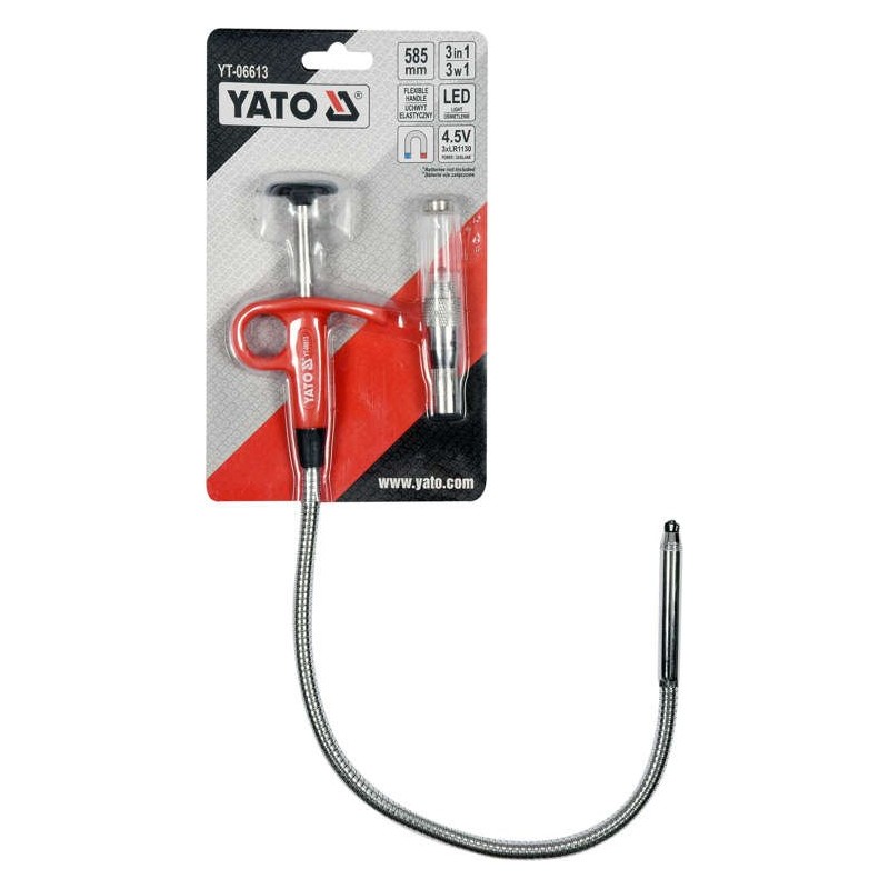 Recuperator flexibil cu gheara si magnet cu led Yato YT-06613