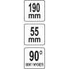 Cleste la 90 grade pentru sistem de siguranta auto Yato YT-06561