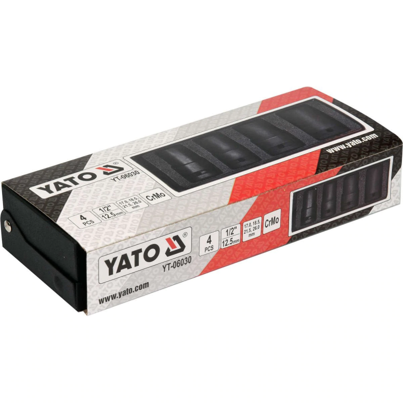 Set chei tubulare prezoane deteriorate Yato YT-06030