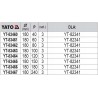 Set 3 Foi abrazive P180, 180mm Yato