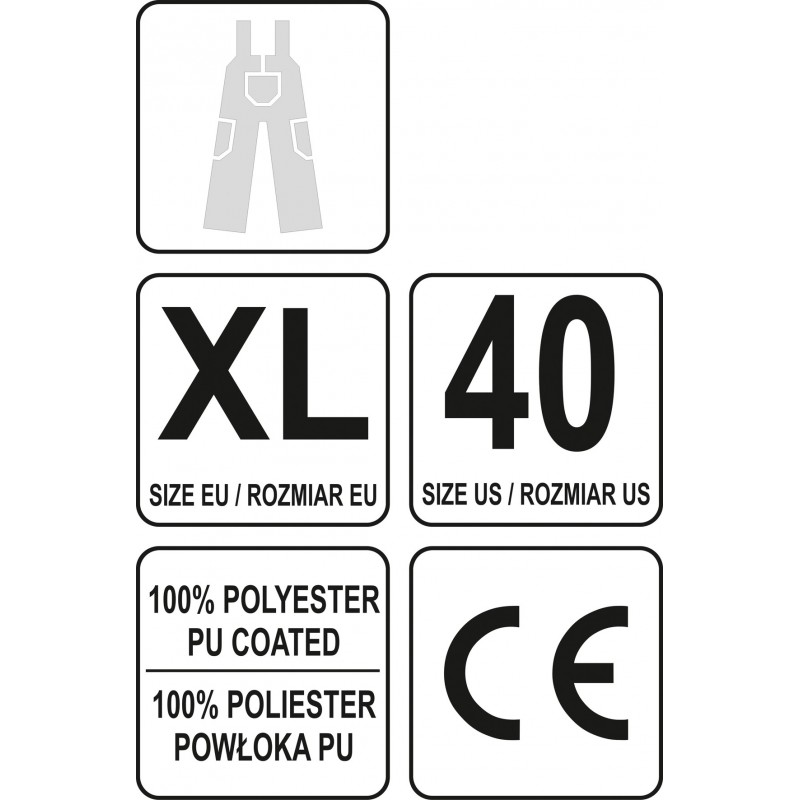 Salopeta impermeabila masura XL Yato