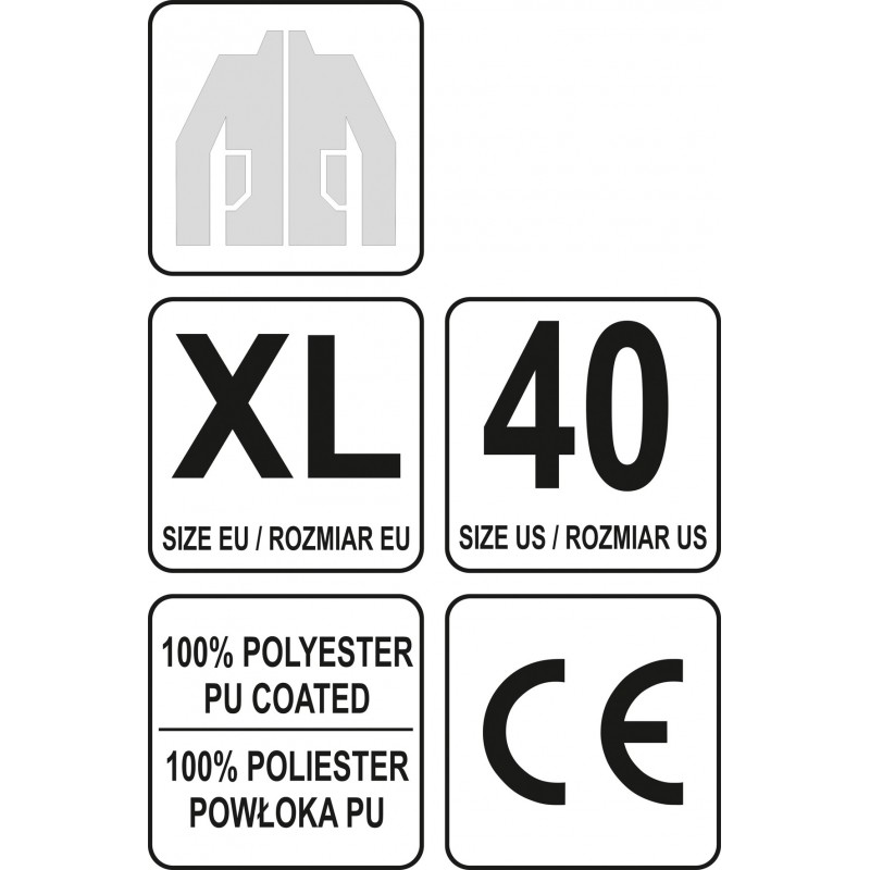 Geaca impermeabila refletorizanta masura XL Yato YT-80953