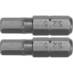 Biti de 25 mm 1/4" cu cap hexagonal H5 Yato