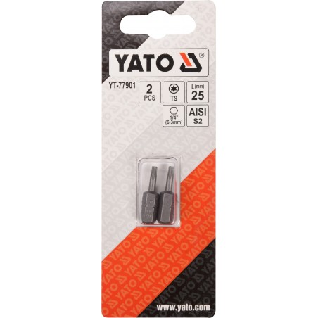Biti de 25 mm 1/4" cu cap Torx T9 Yato