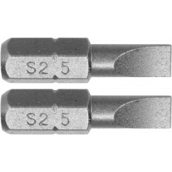 Biti de 25 mm 1/4" cu cap drept tip surubelnita SL5 Yato