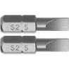 Biti de 25 mm 1/4" cu cap drept tip surubelnita SL5 Yato