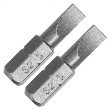 Biti de 25 mm 1/4" cu cap drept tip surubelnita SL5 Yato