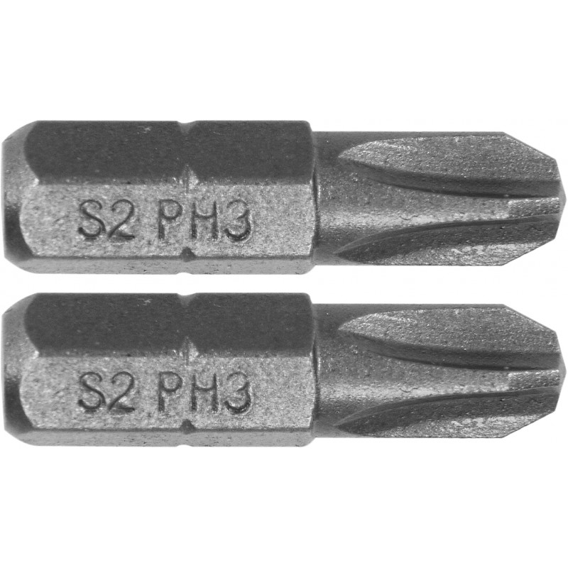 Biti de 25 mm 1/4" cu cap Phillips PH3 Yato