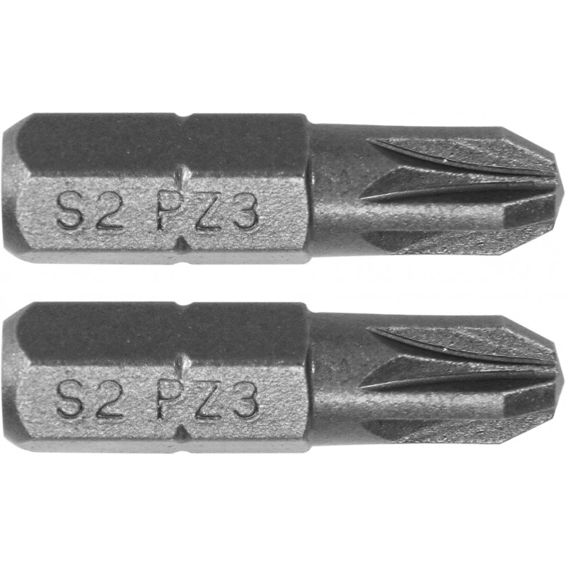 Biti de 25 mm 1/4" cu cap Pozidriv PZ3 Yato