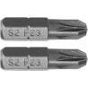 Biti de 25 mm 1/4" cu cap Pozidriv PZ3 Yato