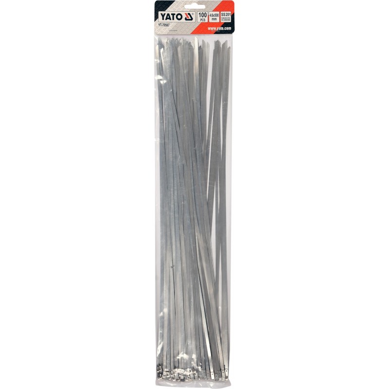 Coliere metalice reglabile din otel 4.6 x 500 mm Yato