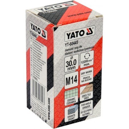 Carota diamantat 30 mm pentru ceramica Yato