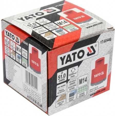 Carota diamantat 51 mm pentru ceramica Yato