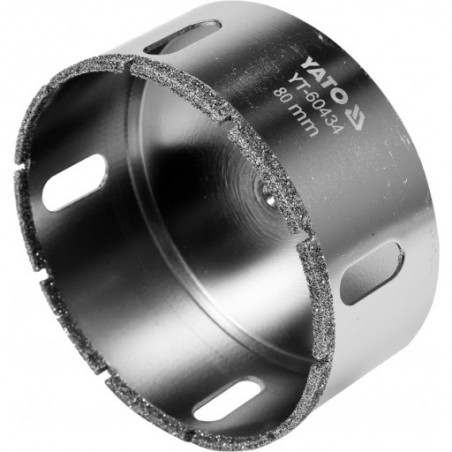 Carota diamantata 80 mm pentru placi ceramice Yato