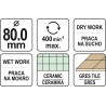 Carota diamantata 80 mm pentru placi ceramice Yato
