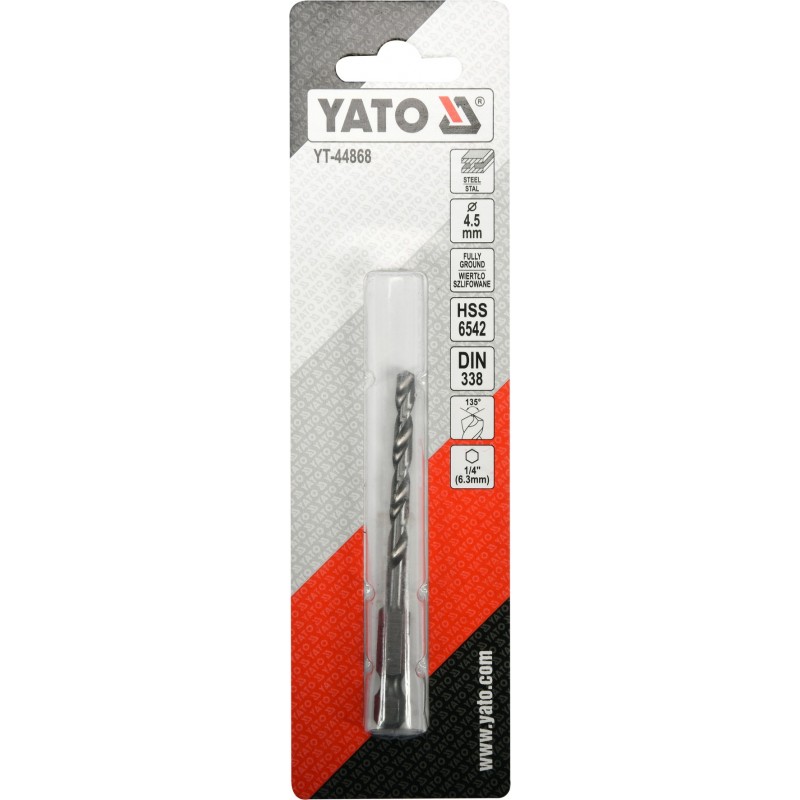 Burghiu metal 4.5 mm prindere hexagonala Yato