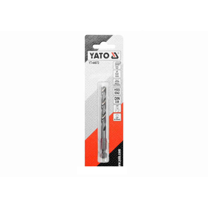 Burghiu metal 6.0 mm prindere hexagonala Yato