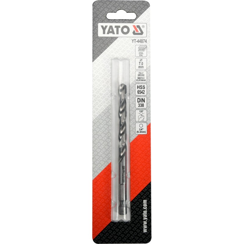 Burghiu metal 7.0 mm prindere hexagonala Yato
