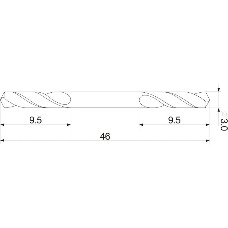 Burghiu dublu metal 3 mm prindere cilindrica Yato