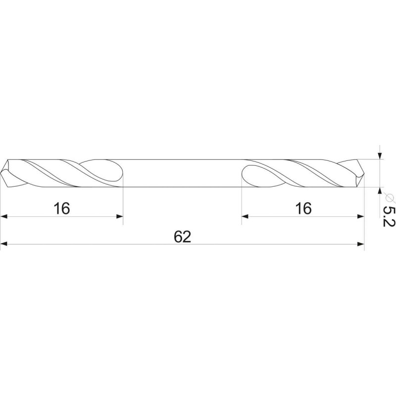 Burghiu dublu metal 5.2 mm prindere cilindrica Yato