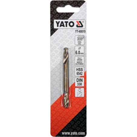 Burghiu dublu metal 6.0 mm prindere cilindrica Yato