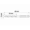 YT-33860 YATO Burghiu spiralat 3.0 x 65 mm pentru lemn